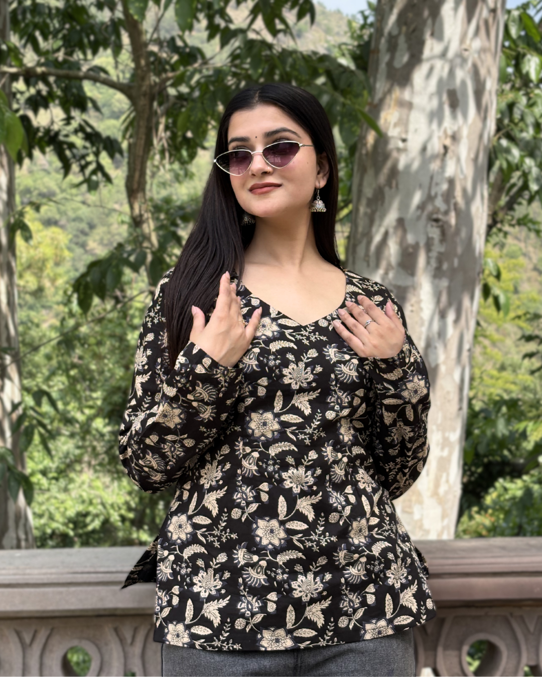 Saanjh Sleeved Kurti